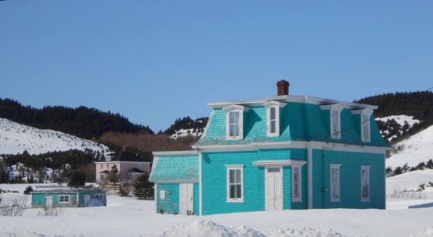 Maison Turquoise en hiver
