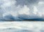 Les Îles vues par les phoques - Aquarelle et pastel d\'Hélène Chevarie - droits réservés