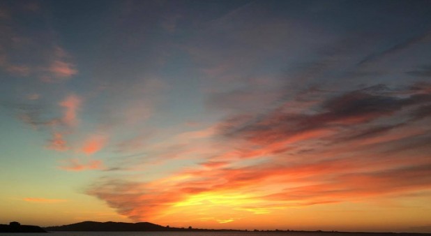 Couché de Soleil vue de l\'Auberge