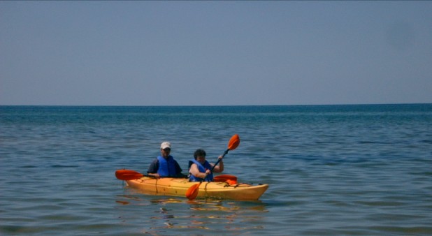 Kayack in the lagoune