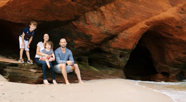 Portrait de famille à la Pointe aux Loups