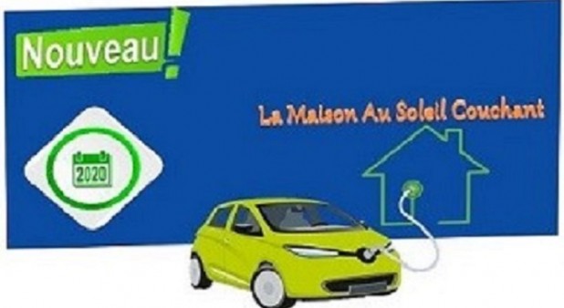 Borne de recharge type 2 offerte a La Maison Au Soleil Couchant (2020)