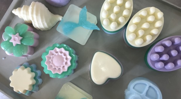 Soaps made during a workshop