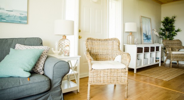 Living room with view of the sea