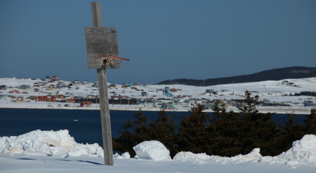 Vue de la mer en hiver