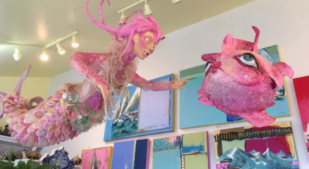 sculpting mermaid