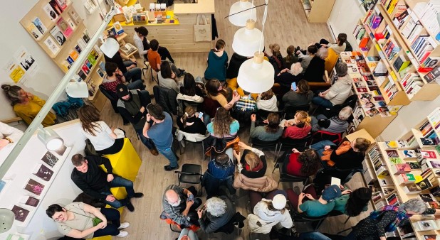 Event atmosphere in the bookstore