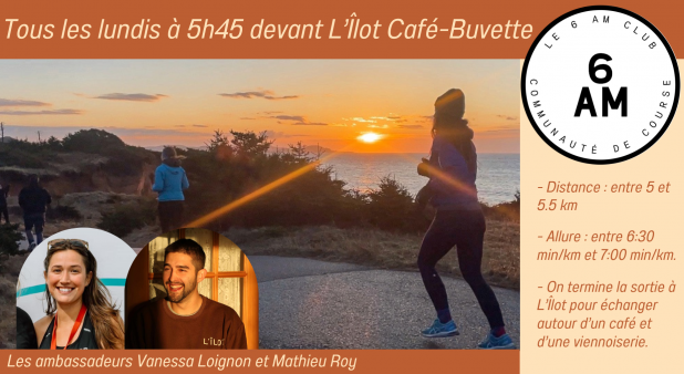6AM Club x L\'Îlot Café-Buvette