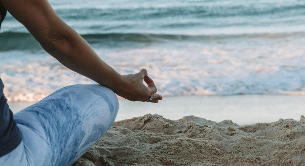 Yoga on the beach