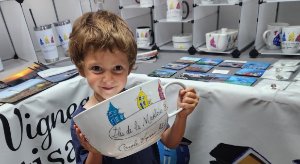 Vaisselle peinte Carole Vigneau