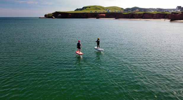 E-FOIL en duo à la plage de la Dune du Sud