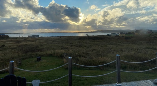 View on the bassin and the Gulf