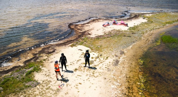 Kitesurf duo lesson in the best spot of Quebec - Plein Vent les îles