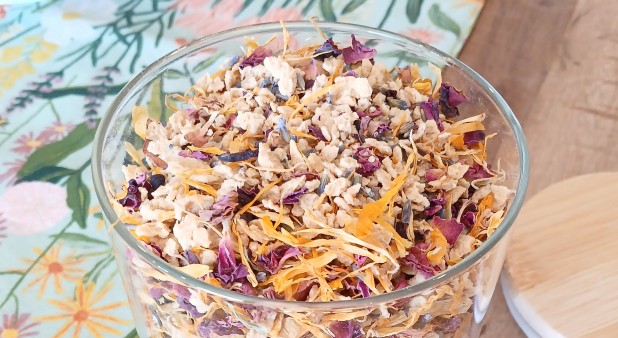 Flocons d\'érable aux fleurs