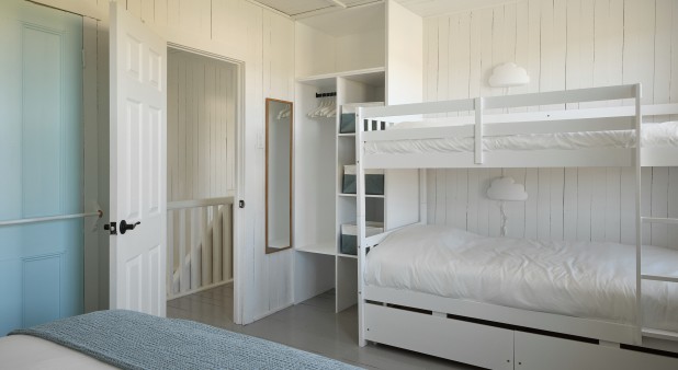 Bunk bed + queen bed