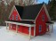 Petite maison typique des Îles-de-la-Madeleine (sculptée au petit couteau)