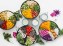 Variety of healthy bowls