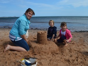 Atelier de construction de château de sable