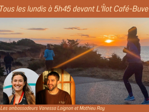 Course et café le lundi matin