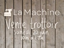 Sidewalk sale at Coop La Machine!