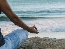 Yoga class and lunch on Entry Island