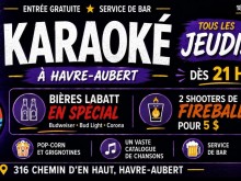 Karaoké à Havre-Aubert ( 6 août)