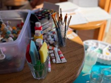 Peinture sur roches chez CindyHook