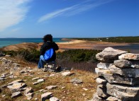 Hiking on Boudreau Island, Îles de la Madeleine