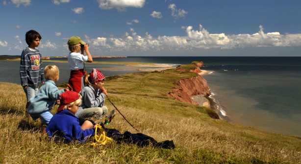 Kids at Boudreau Island, Grande-Entrée, Îles de la Madeleine