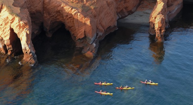 Kayak aux Îles de la Madeleine
