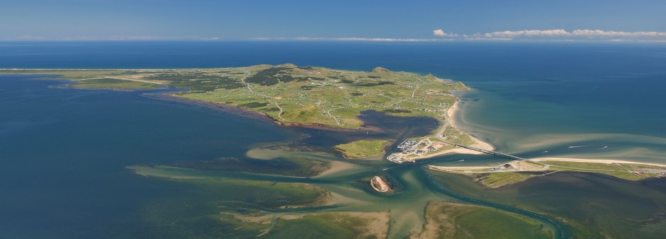 Vue aérienne de Havre-aux-Maisons, Îles de la Madeleine