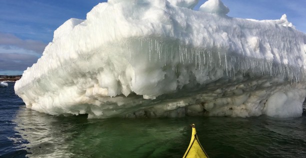 Glace en hiver aux Îles