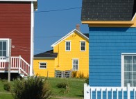 Typical traditionnal house, des Îles de la Madeleine