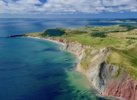 Falaises de grès gris - Iles de la Madeleine