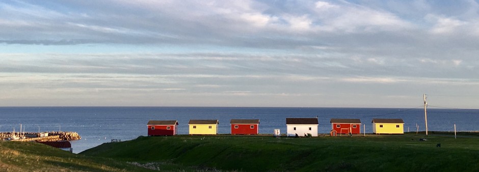Little houses in the Îles de la Madeleine