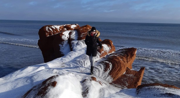 Winter stroll in the Îles de la Madeleine