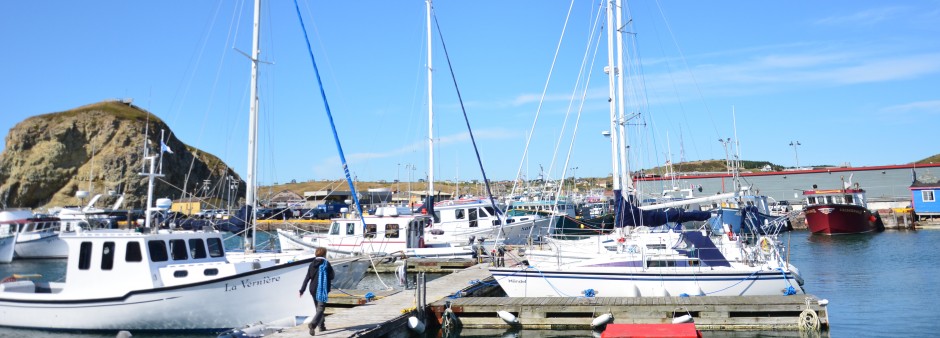 Martine on the Cap-aux-Meules dock