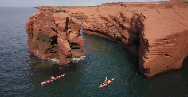 Kayak de mer, Îles de la Madeleine