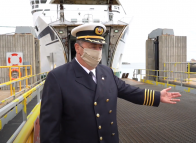 Boarding the ferry to the Magdalen Islands