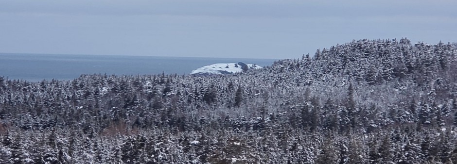 Winter landscape at the Îles de la Madeleine