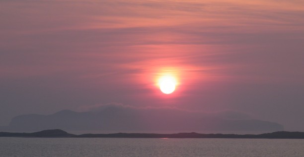 Lever de soleil sur l'Île d'Entrée