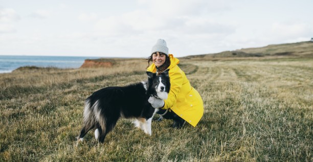 Les îles avec son chien