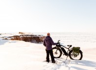 Fatbike en hiver aux Îles de la Madeleine