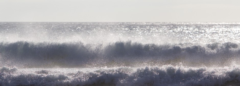 Waves on the shores of the Magdalen Islands