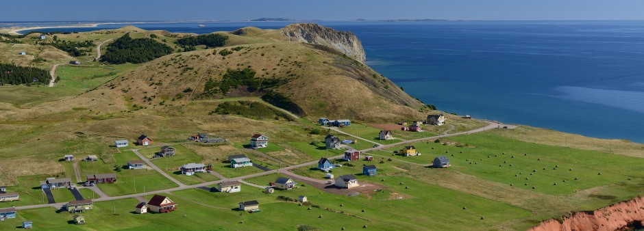 Paysage aérien de Havre-aux-Maisons aux Îles de la Madeleine Paysage aérien de Havre-aux-Maisons aux Îles de la Madeleine